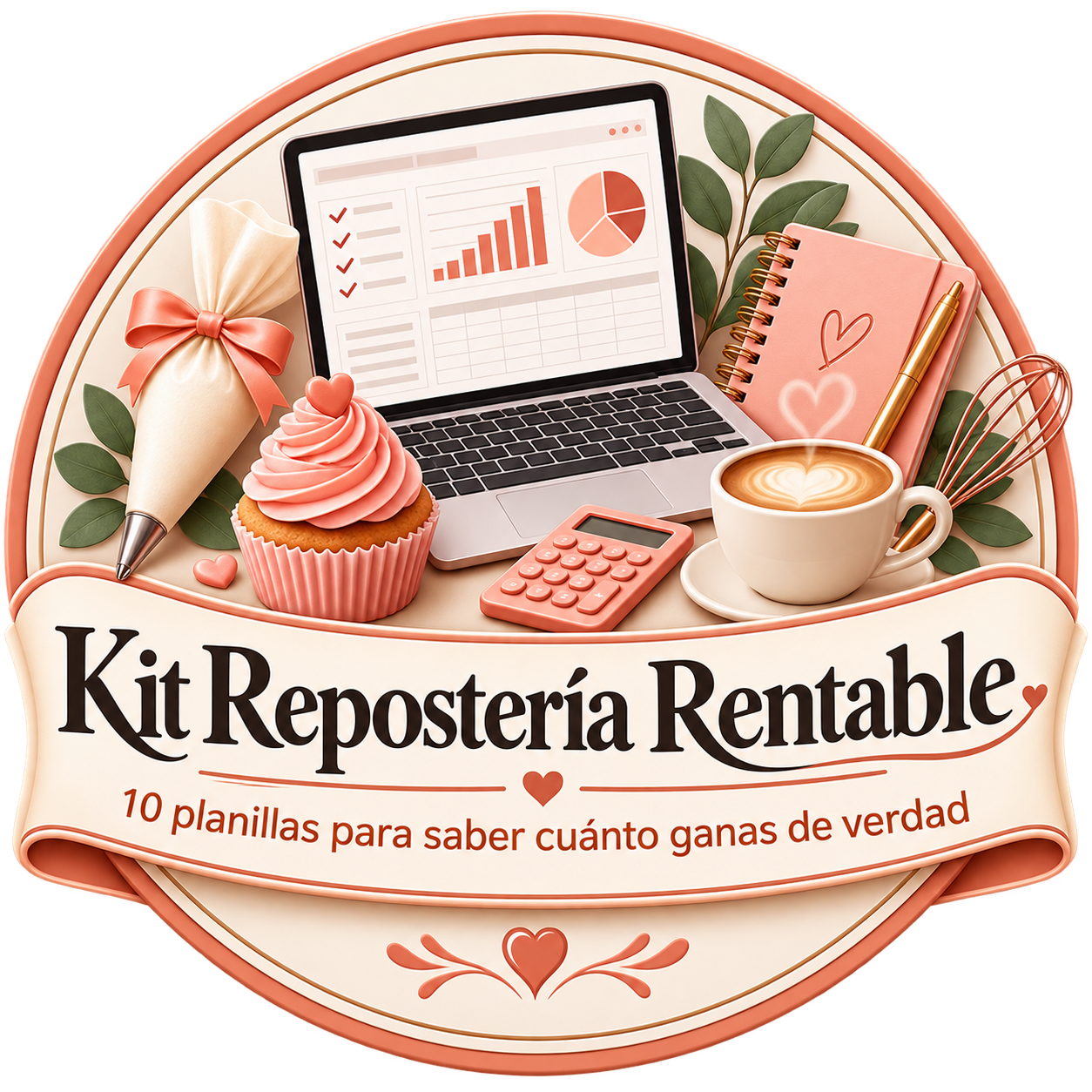 Kit Repostería Rentable — 10 planillas para saber cuánto ganas de verdad